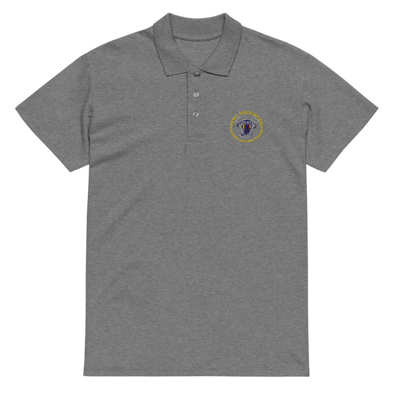 Premium branch polo shirt — Grey Melange
