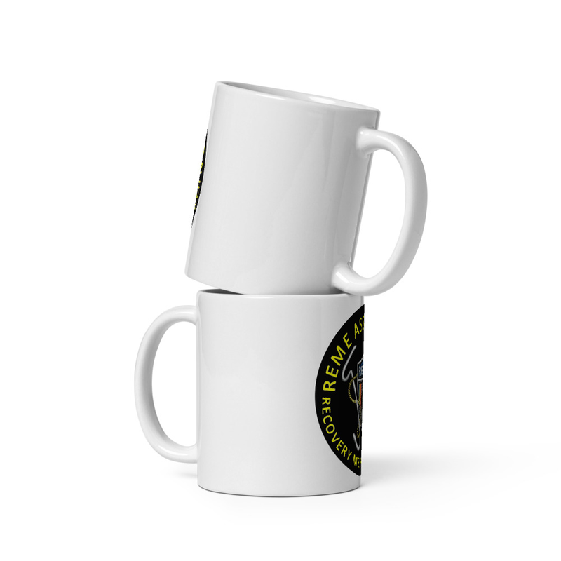 White branch mug — 11 oz