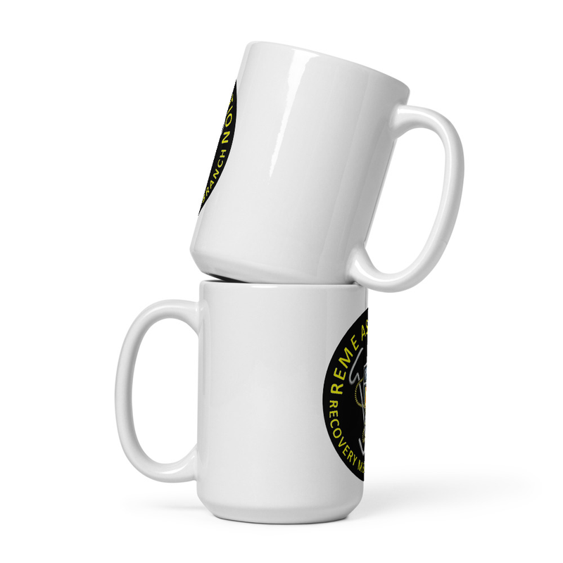 White branch mug — 15 oz